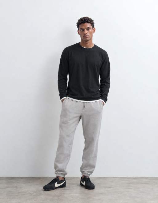 ASOS DESIGN essentials jogging resserré aux chevilles en beige clair - Stone, 10 de 10