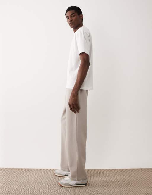 ASOS DESIGN - Essentials - Joggingbroek met wijde pijpen in grijs, 3 van 5