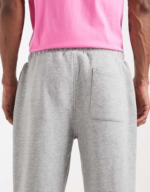 ASOS DESIGN – Essentials – Jogginghose in grau meliert mit geradem Bein, 5 von 5