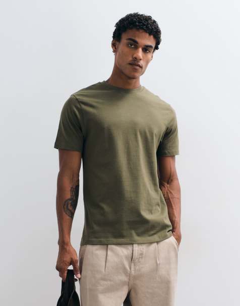 ASOS DESIGN – Essentials – Kakifärgad t-shirt i regular fit - view 1