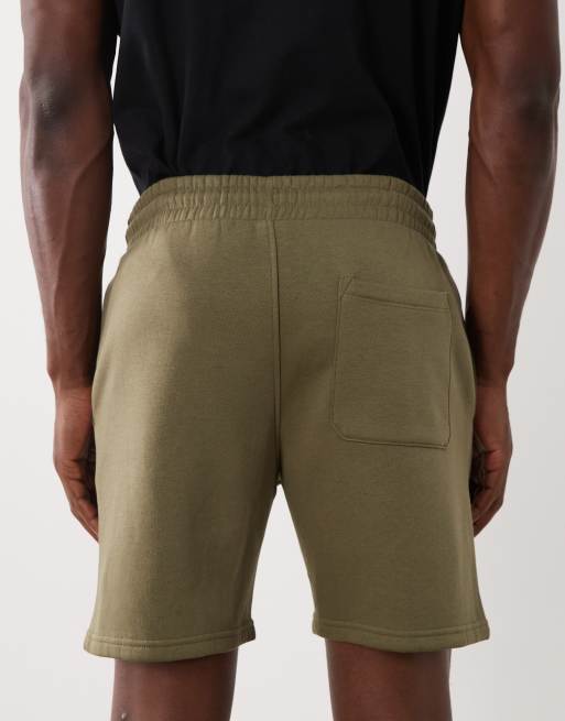 ASOS DESIGN – Essentials – Kakifärgade, halvlånga jersey-shorts med smal passform, 5 av 5