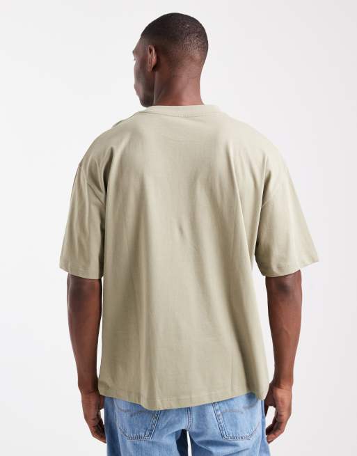 ASOS DESIGN - Essentials - Kakigrøn oversized T-shirt med rund hals, 3 af 5