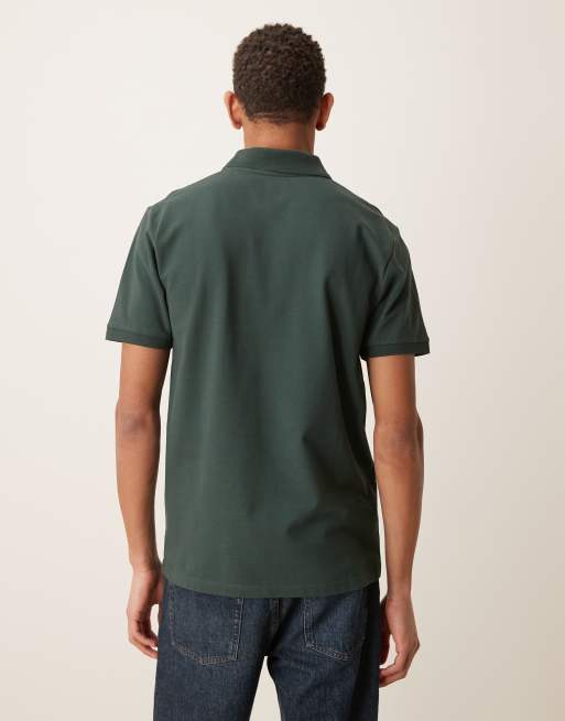 ASOS DESIGN - Essentials - Kakigrøn polo i piqué i regular fit, 3 af 5