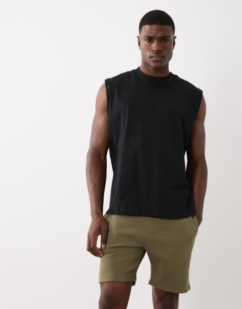ASOS DESIGN - Essentials - Kakigrønne mellemlange shorts i jersey i slim fit - view 1