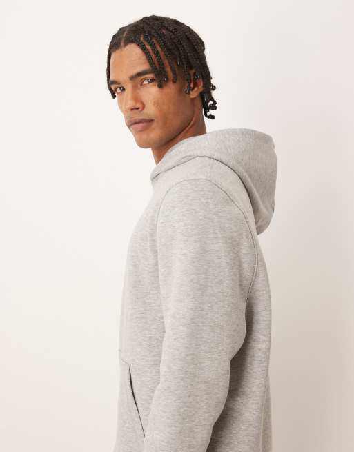 ASOS DESIGN – Essentials – Kapuzenpullover in grau meliert , 4 von 5