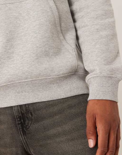 ASOS DESIGN – Essentials – Kapuzenpullover in grau meliert , 5 von 5