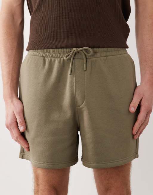 ASOS DESIGN - Essentials - Khaki oversized jerseyshorts - Del af sæt, 4 af 5