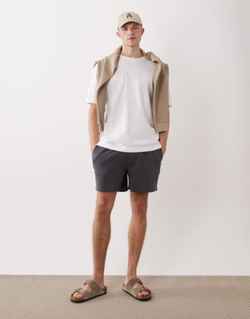 ASOS DESIGN - Essentials - Koksgrå oversized jerseyshorts, 2 af 5