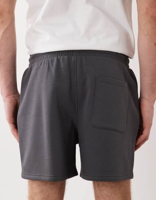 ASOS DESIGN - Essentials - Koksgrå oversized jerseyshorts, 5 af 5