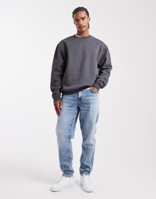 ASOS DESIGN - Essentials - Koksgrå sweatshirt i afslappet pasform , 2 af 5