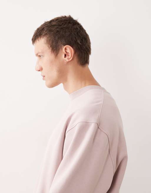 ASOS DESIGN – Essentials – Ljusrosa sweatshirt, 4 av 5
