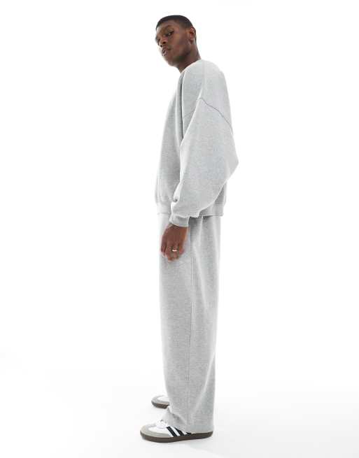 ASOS DESIGN essentials lockere Balloon-Jogger in Graumeliert, 3 von 5