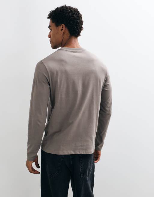 ASOS DESIGN Essentials long sleeve t-shirt in grey , 5 of 9