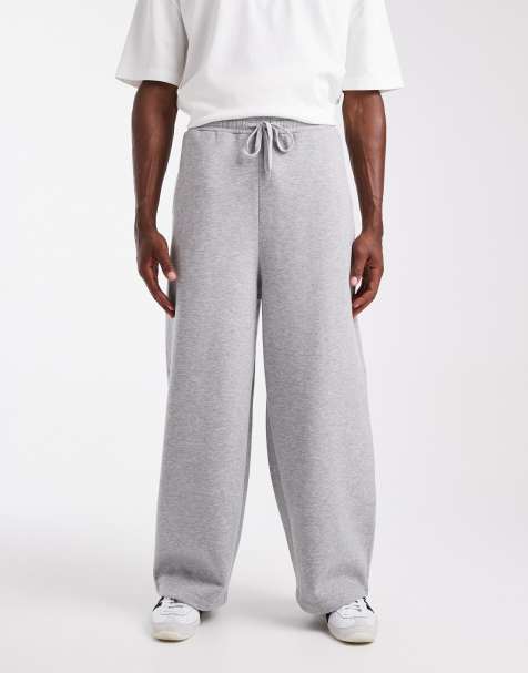 ASOS DESIGN essentials loose fit jogger in grey marl - view 1
