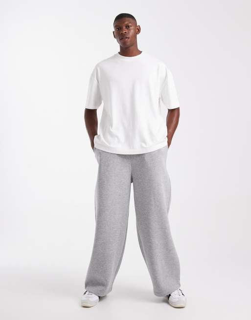 ASOS DESIGN essentials loose fit sweatpants in gray heather