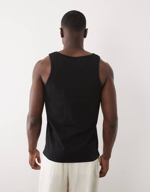 ASOS DESIGN - Essentials - Lot de 2 débardeurs coupe classique - Noir, 4 de 5