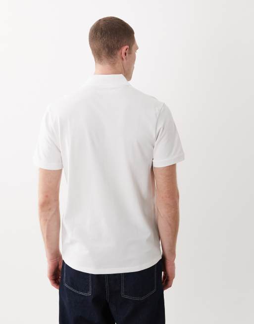 ASOS DESIGN - Essentials - Lot de 2 polos coupe classique en piqué - Bleu marine et blanc, 5 de 5
