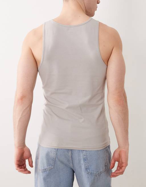 ASOS DESIGN - Essentials - Lot de 3 débardeurs moulants - Multicolore, 5 de 5