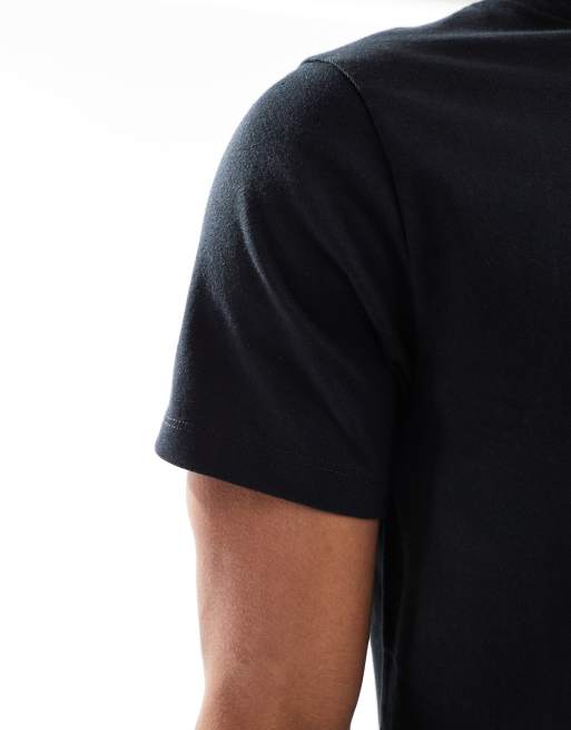 ASOS DESIGN - Essentials - Lot de 3 t-shirts coupe classique - Noir, 4 de 5