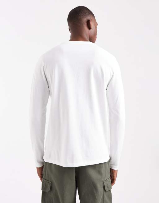 ASOS DESIGN - Essentials - Maglietta vestibilità classica a maniche lunghe bianca, 3 di 5