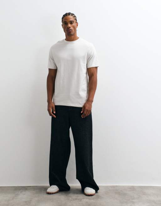 ASOS DESIGN – Essentials – Marinblå, enkel t-shirt i regular fit, 3 av 5