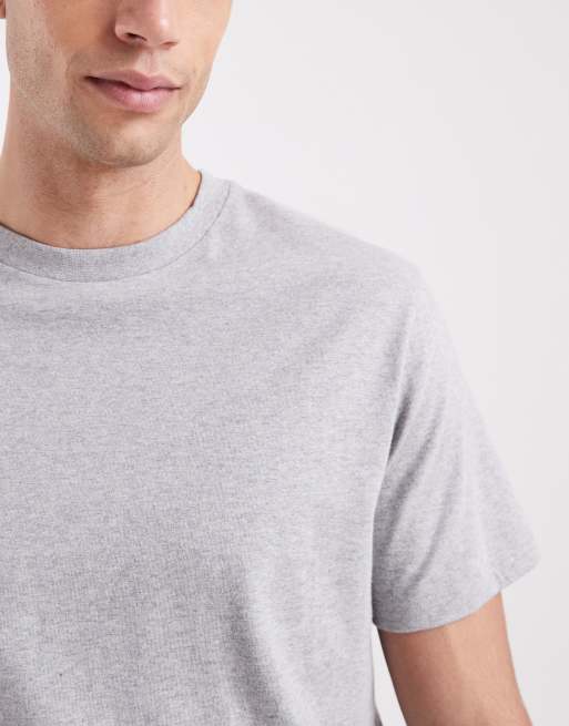 ASOS DESIGN – Essentials – Marinblå och grå t-shirt i regular fit 2-pack , 5 av 5