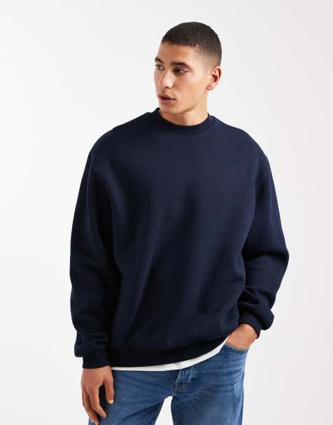 ASOS DESIGN – Essentials – Marinblå sweatshirt i oversize - view 1