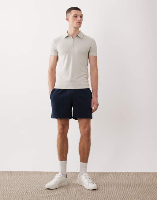 ASOS DESIGN - Essentials - Marineblå oversized jerseyshorts - Del af sæt, 2 af 5