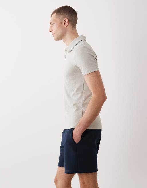 ASOS DESIGN - Essentials - Marineblå oversized jerseyshorts - Del af sæt, 3 af 5