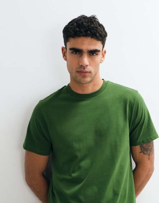 ASOS DESIGN - Essentials - Mellemgrøn T-shirt i regular fit, 3 af 5