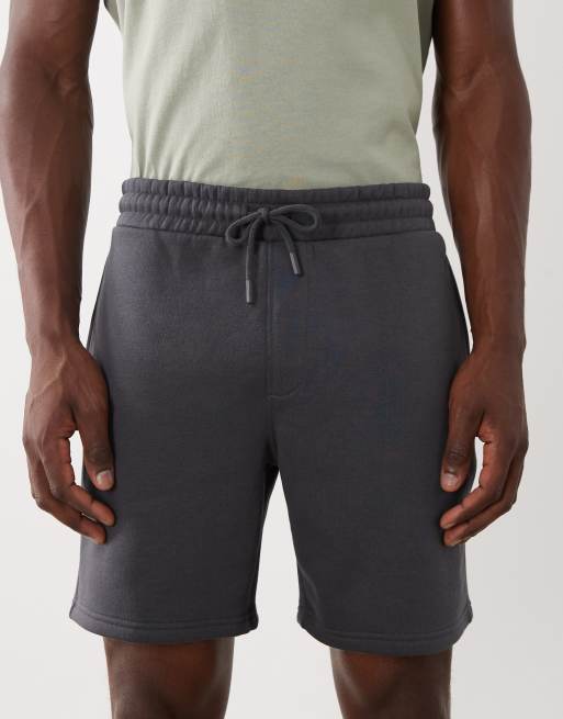 ASOS DESIGN – Essentials – Mörkgrå, halvlånga jersey-shorts med smal passform, 4 av 5
