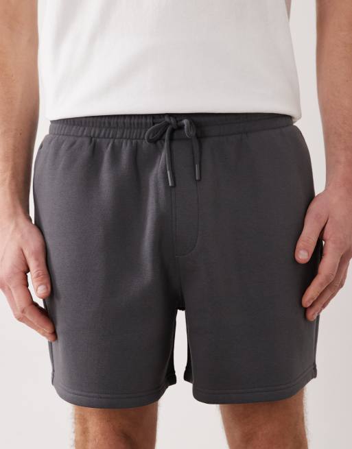 ASOS DESIGN – Essentials – Mörkgrå jersey-shorts i oversize, 4 av 5