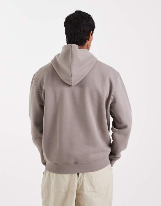 ASOS DESIGN - Essentials - Mørk beige hættetrøje i afslappet pasform, 3 af 5