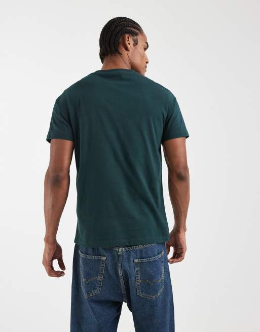 ASOS DESIGN - Essentials - Mørkegrøn T-shirt i regular fit, 5 af 5