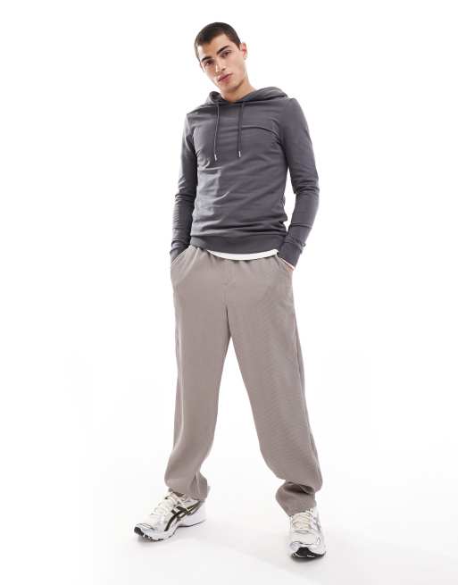 ASOS DESIGN - Essentials - Muscle fit hoodie in antracietgrijs, 4 van 4