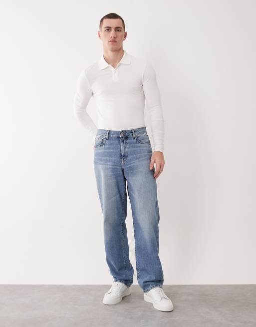 ASOS DESIGN Essentials muscle fit long sleeve polo shirt in white, 2 of 5
