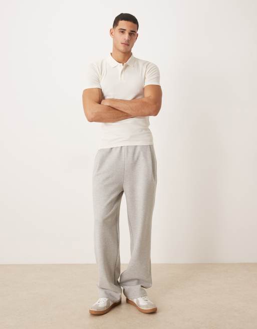ASOS DESIGN Essentials muscle fit polo shirt in cream rib knit, 2 of 5