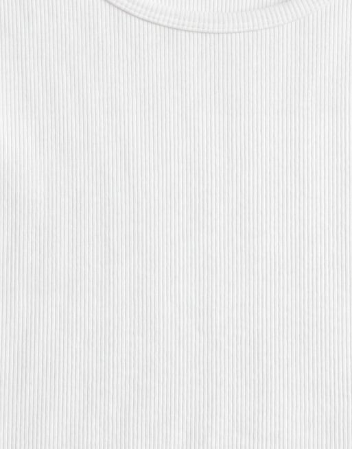 ASOS DESIGN essentials muscle fit rib singlet in white, 9 of 9