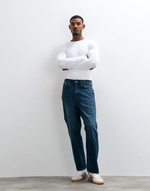 ASOS DESIGN - Essentials - Muscle fit T-shirt met lange mouwen in wit, 3 van 5