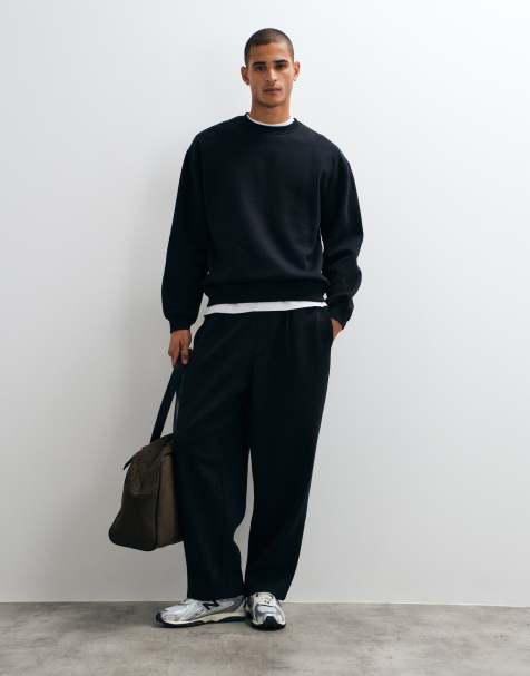 ASOS DESIGN essentials Oversize-Sweatshirt in Schwarz - view 1