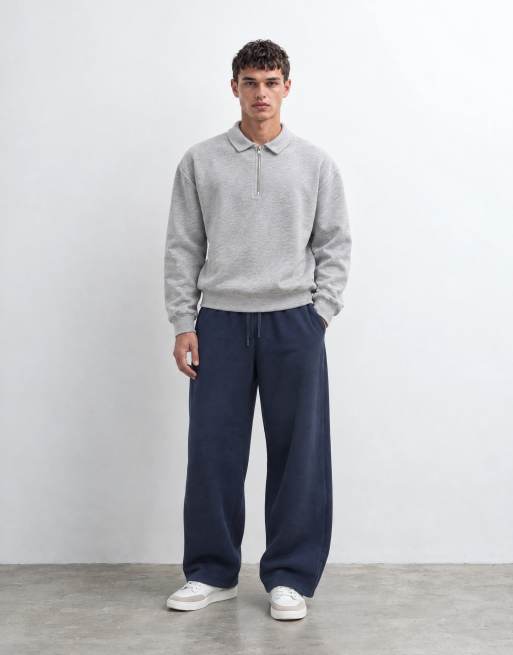 ASOS DESIGN essentials oversized balloon jogger in navy , 10 of 10