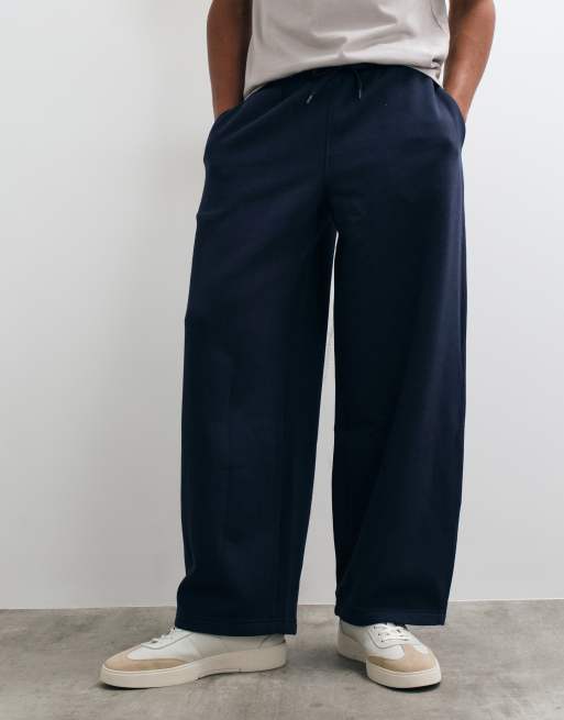ASOS DESIGN essentials oversized balloon jogger in navy , 2 of 10