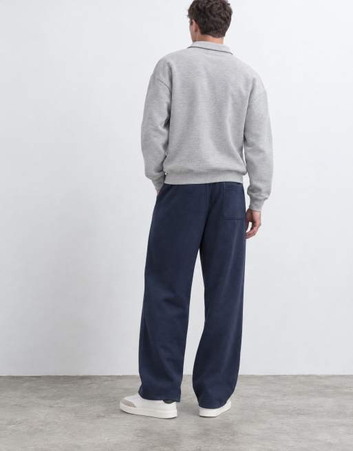 ASOS DESIGN essentials oversized balloon jogger in navy , 9 of 10