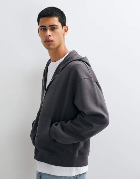 ASOS DESIGN essentials oversized boxy zip thru hoodie - view 1