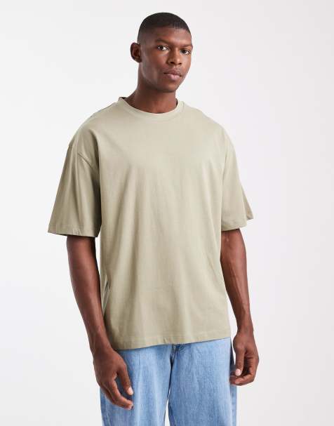 ASOS DESIGN Essentials oversized crew neck t-shirt in khaki - view 1