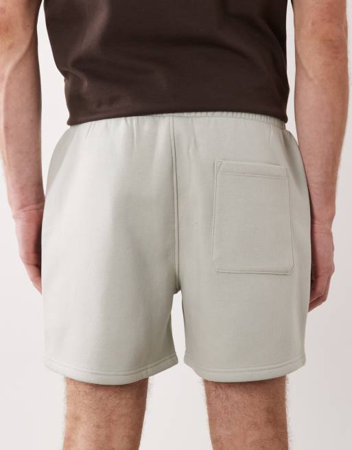 ASOS DESIGN essentials oversized fit jersey shorts in ecru, 5 of 5