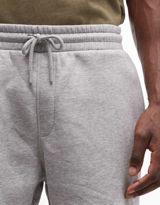 ASOS DESIGN essentials oversized fit jersey shorts in grey marl, 4 of 7