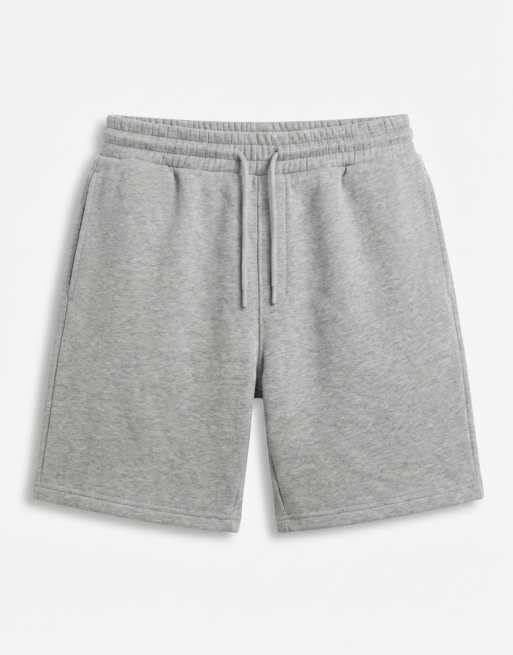 ASOS DESIGN essentials oversized fit jersey shorts in grey marl, 6 of 7