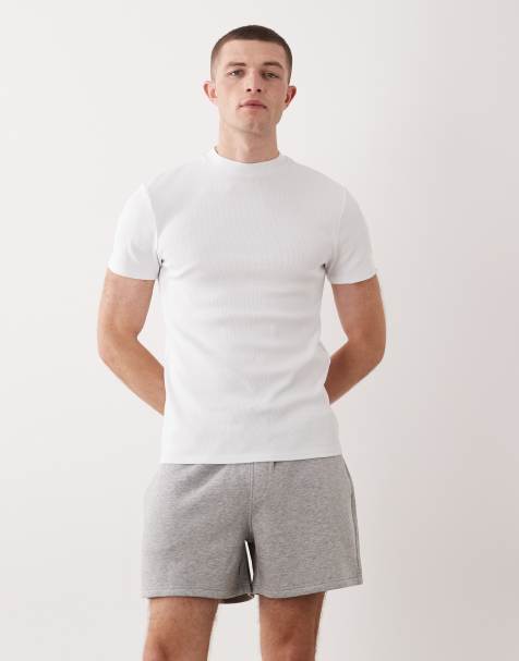 ASOS DESIGN essentials oversized fit jersey shorts in heather gray - view 1