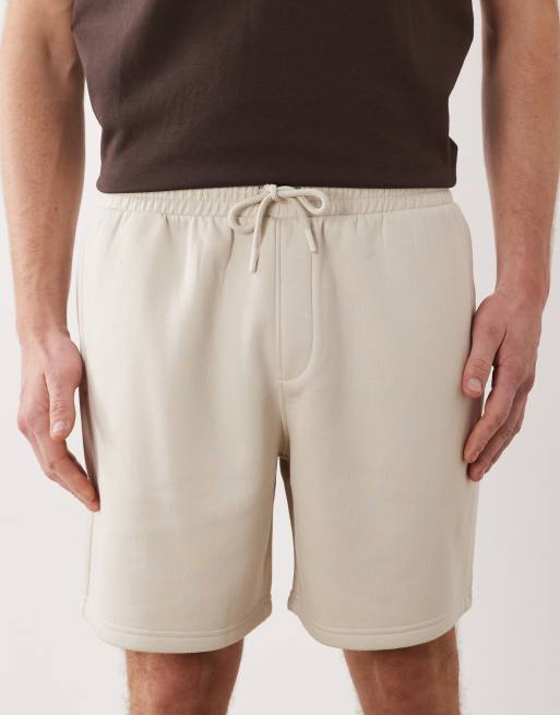 ASOS DESIGN - Essentials - Oversized halflange jersey short in gebroken wit, 4 van 5